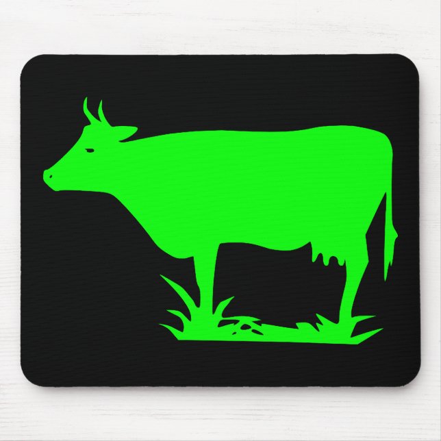 Mousepad Vaca Alienígena Verde (Frente)