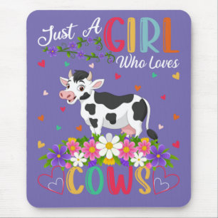 Mousepad Vaca Aover Apenas Uma Menina Que Ama Vacas
