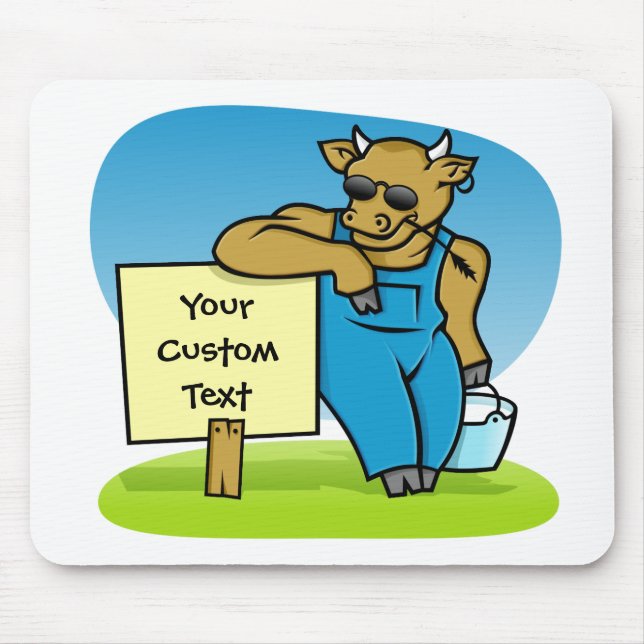 Mousepad Vaca com sinal (Frente)
