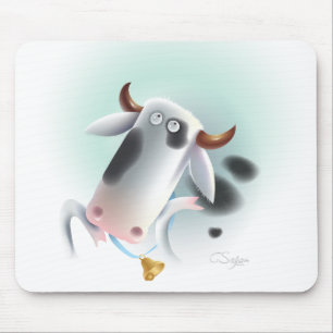 Mousepad vaca com sino