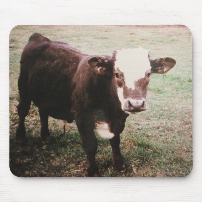 Mousepad Vaca Creme Marrom (Frente)