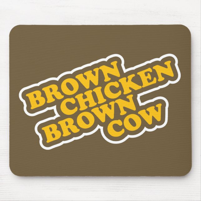 Mousepad Vaca de Brown da galinha de Brown (Frente)