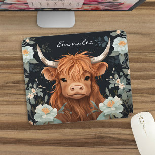 Mousepad Vaca de Cúpula em Florestas Bonitas com Monograma