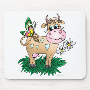 Mousepad Vaca e borboleta