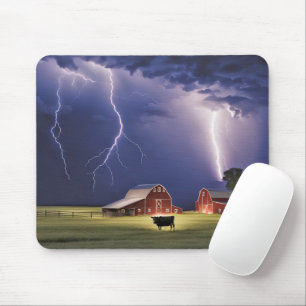 Mousepad Vaca em uma tempestade