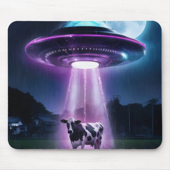 Mousepad Vaca encontra aliens. (Frente)