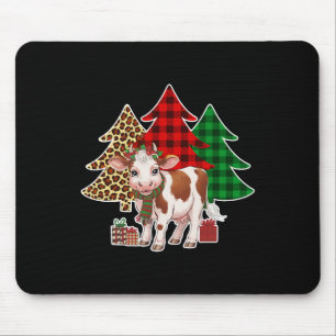Mousepad Vaca Engraçada Árvore de Natal Vacas De Natal Aman