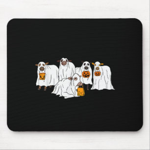 Mousepad Vaca Fantasma Engraçada Halloween Fazendeiro Truqu