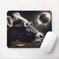 Vaca Observando O Eclipse Solar Total