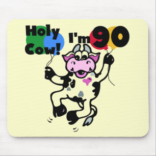 Mousepad Vaca santamente eu sou 90 camisetas e presentes