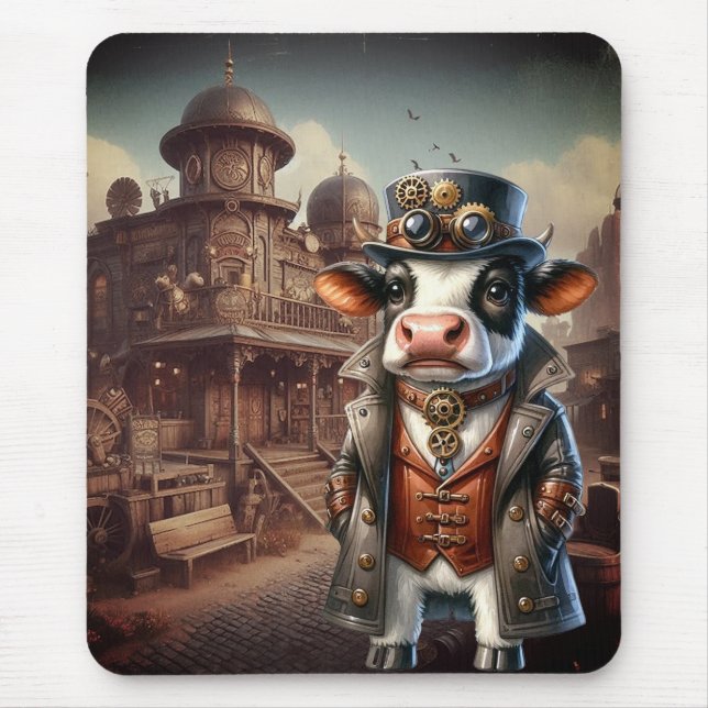 Mousepad Vaca Steampunk (Frente)