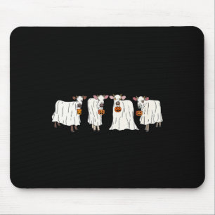 Mousepad Vacas Fantasmas Engraçadas Vacas do Dia das Bruxas