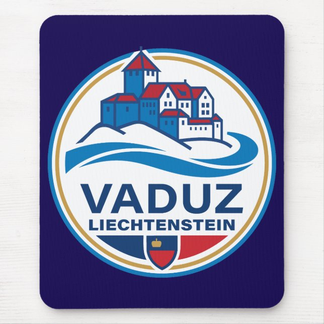 Mousepad Vaduz Liechtenstein Europa (Frente)
