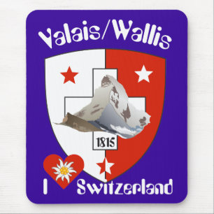 Mousepad Valais / Wallis Suisse Schweiz Suiça Mauspad