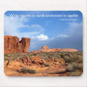 Mousepad Vale de paisagens do deserto do fogo