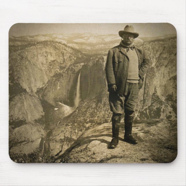 Mousepad Vale de Yosemite do ponto da geleira de Teddy (Frente)