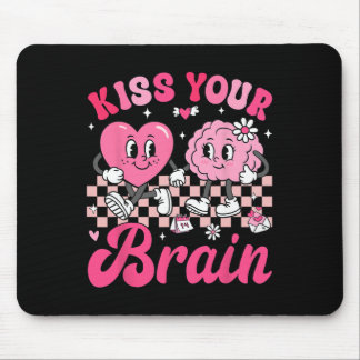Mousepad Valentine Kiss Your Brain Student Teacher Boy Girl