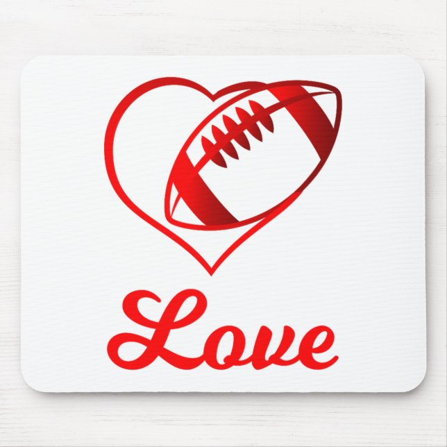 Mousepad Valentines Day Gift For Football Lovers  (Frente)