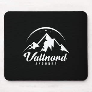 Mousepad Vallnord Andorra Ski Resort, esquiando Snowboard