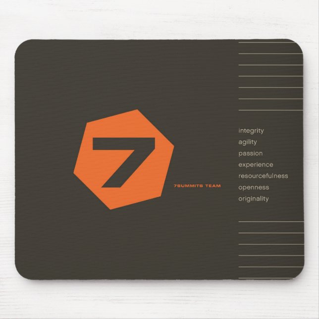 Mousepad valores 7Summits (Frente)