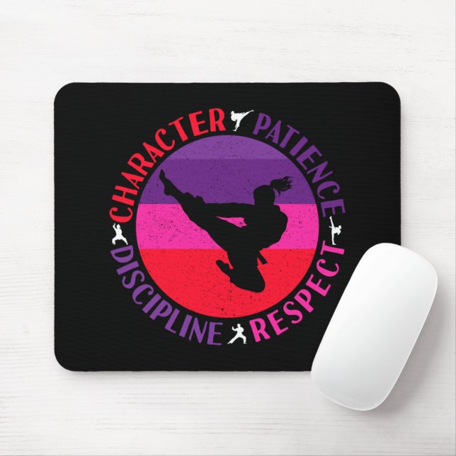Mousepad Valores Essenciais das Artes Marciais - Karate (Com mouse)