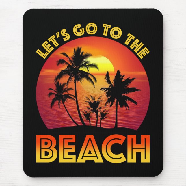 Mousepad Vamos à Praia (Frente)