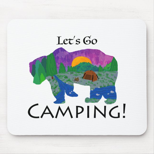 Mousepad Vamos Acampar (Frente)