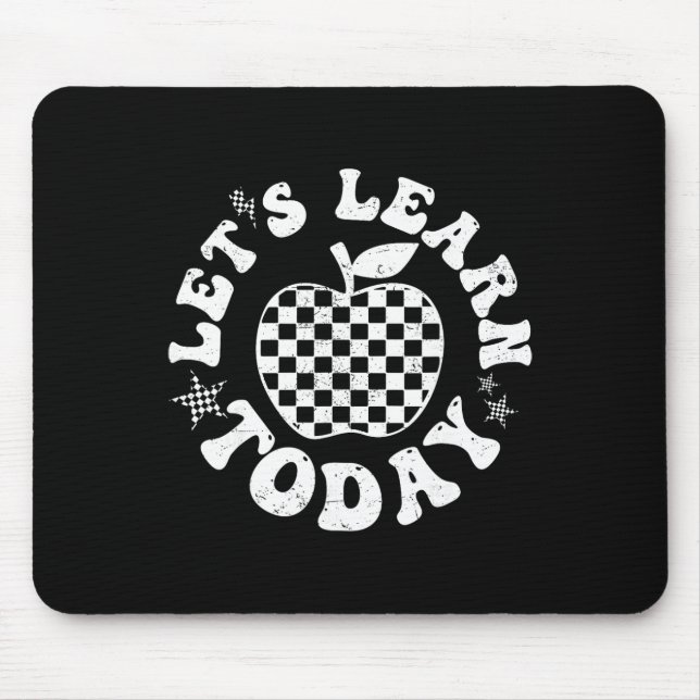 Mousepad Vamos Aprender Hoje Xadrez Maçã Ck Para Escola Chá (Frente)