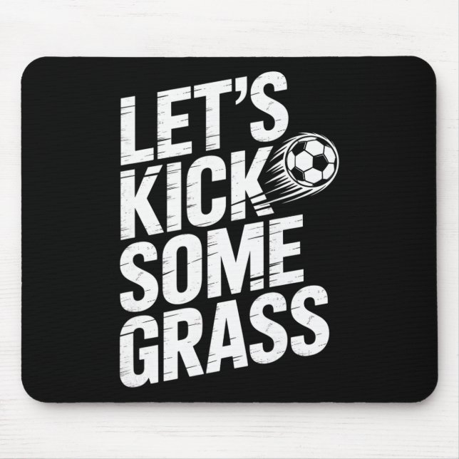 Mousepad Vamos Chutar Algum Futebol Divertido Amante do Fut (Frente)