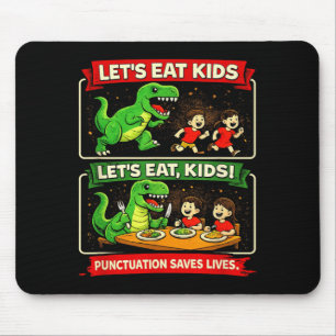 Mousepad Vamos Comer Crianças Pontuação Salva Vidas Engraça