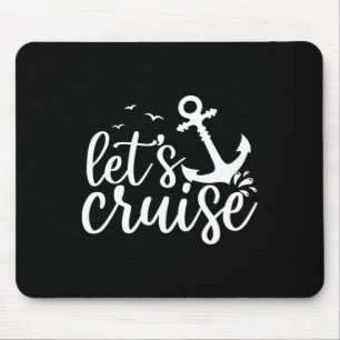 Mousepad Vamos Cruzeiros Homens Mulheres Crianças Férias Ve