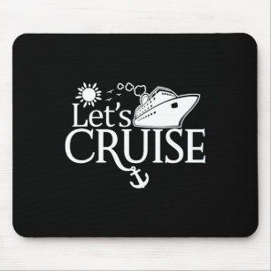 Mousepad Vamos Cruzeiros Homens Mulheres Crianças Férias Ve