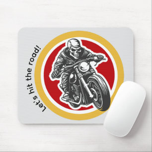 Mousepad Vamos dar a volta Modernos rapazes de motobike
