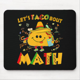 Mousepad Vamos falar sobre matemática engraçada taco cinco 