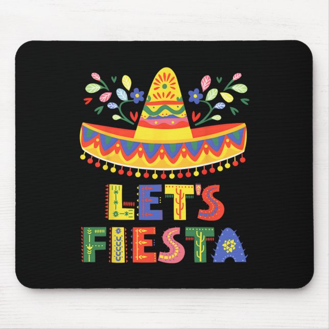 Mousepad Vamos Festejar Cinco De Mayo Guitarra Divertida Me (Frente)