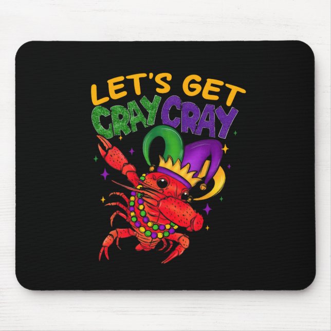 Mousepad Vamos Obter Cray Cray Crawfish Costume Boys Men Ma (Frente)