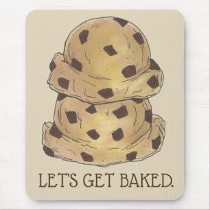 Mousepad Vamos Pega Chocolate Chip Cookdie Dough Foodie