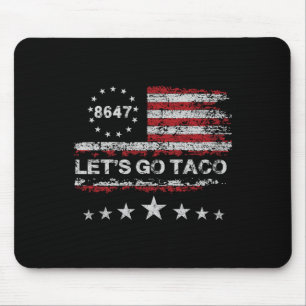Mousepad Vamos Taco 8647 Bandeira dos EUA 86 47 Homens Mulh