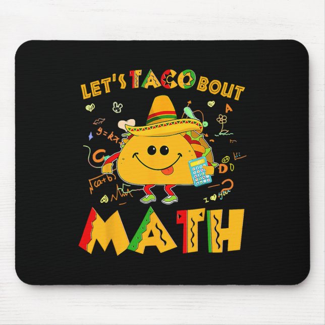 Mousepad Vamos Taco Bout Math Funny Cinco De Mayo Math Teac (Frente)