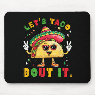 Mousepad Vamos Taco Sobre Isso Engraçado Sombrero Hat Mexic
