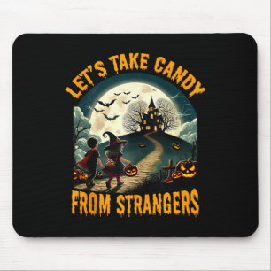 Mousepad Vamos Tirar Doces Do Dia de as Bruxas engraçado Es