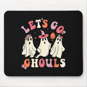Mousepad Vamos Vai Ghouls Divertido Fantasma Halloween Humo