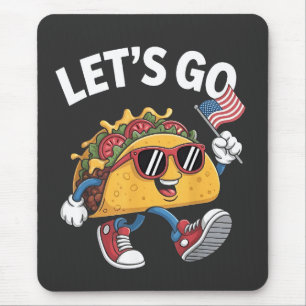 Mousepad Vamos Vai Taco Trump 4 De Julho Amantes De Taco