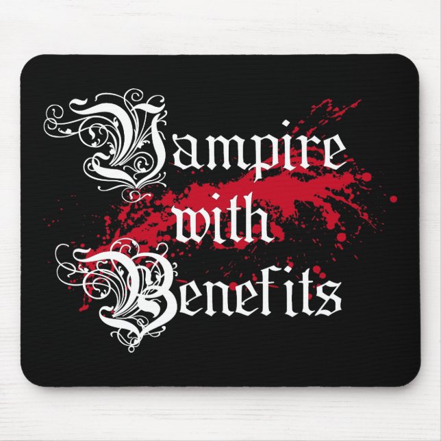 Mousepad Vampiro com benefícios (Frente)