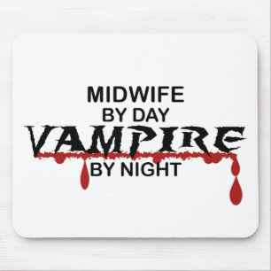 Mousepad Vampiro da parteira em a noite