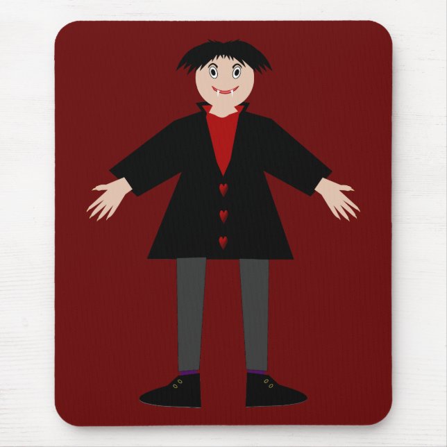 Mousepad Vampiro do Dia das Bruxas (Frente)