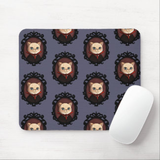 Mousepad Vampiro Drácula Charlie o Gato Kitty Halloween