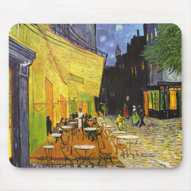 Mousepad Van Gogh Cafe Terrace à Noite (Frente)