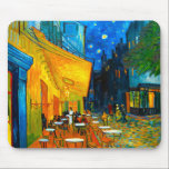 Mousepad Van Gogh Café Terrace à Noite<br><div class="desc">Mouse Pad com a pintura a óleo de Vincent van Gogh Café Terrace à Noite (1888). Estrelas amarelas pintam o céu azul noturno acima de um café ao ar livre na França. Um presente maravilhoso para fãs do Impressionismo Poste e da arte holandesa.</div>