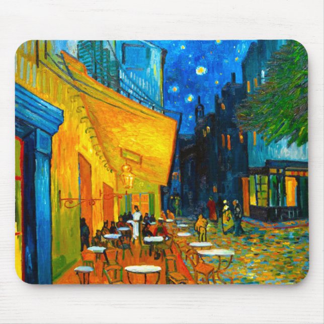 Mousepad Van Gogh Café Terrace à Noite (Frente)